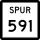State Highway Spur 591 marker