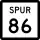State Highway Spur 86 marker