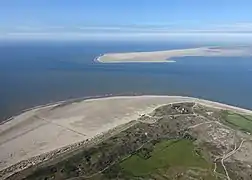 Northern tip of Texel (Vlieland in the distance)