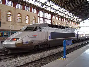 Triple-voltage TGV-R set 4510 at Marseille St-Charles station