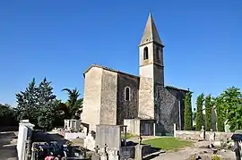 Thèze, church and cemetery