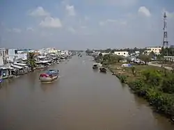 Chắc Băng canal in Vĩnh Thuận town