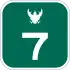 Motorway Route 7 shield}}