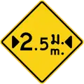 Width restriction ahead (Thai and English languages)