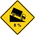 Steep descent