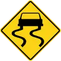 Slippery road