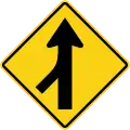 Left merging traffic