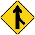 Right merging traffic