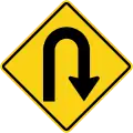 Hairpin curve to Left