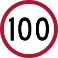 Speed limit (100 km/h)