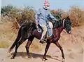 Thakore Shree riding a horse