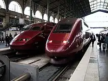 Thalys PBA alongside PBKA at Paris Gare du Nord
