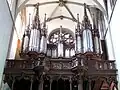 Inside: the pipe organ