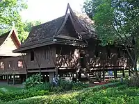 Thap Khwan Residence and garden, one of the residence in Sanam Chan Palace, Nakhon Pathom.