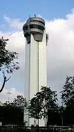 The current air traffic control tower of Tan Son Nhat Airport