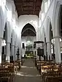 Interior of Thaxted Church, showing the pulpit.