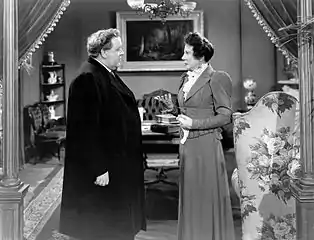 Charles Laughton and Rosalind Ivan