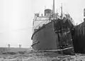 SS Maid of Kent after colliding with the breakwater in 1926.