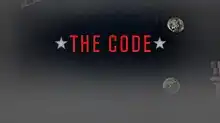 THE CODE, in red against a dark background