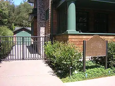 Garage as seen from front walk