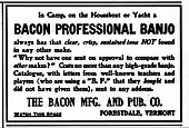 The Bacon Manufacturing and Publishing Company, advertisement, Cadenza magazine, July 1908