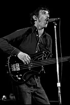 Danko performing with The Band in Hamburg, 1971