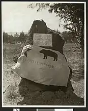 ca.1915: Bear Flag and Monument Sonoma county