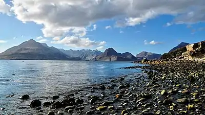 The Black Cuillin viewed from Loch Scavaig.