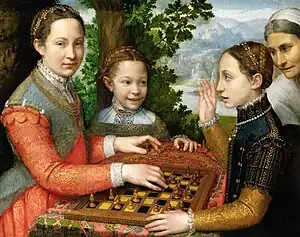 Sofonisba Anguissola The Chess Game (1555)  An intellectual game