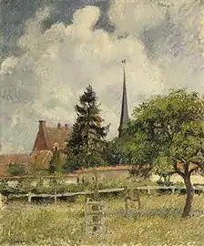 The Church at Eragny, 1884. Walters Art Museum