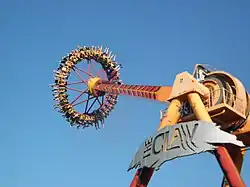 The Claw is an Intamin Gyro Swing