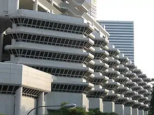 The Concourse's aluminium curtain wall system.