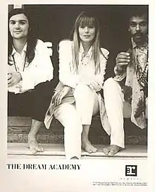 The Dream Academy in 1991Left to right: Nick Laird-Clowes, Kate St John, and Gilbert Gabriel