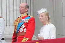 The Duke of Kent, Grand Master of the Order, and the Duchess of Kent