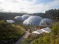 The Biomes (or eco domes) at The Eden Project in Cornwall