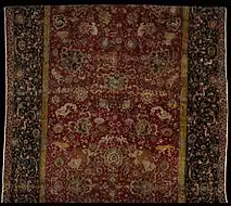 The Emperor's Carpet (detail), second half of the 16th century, Iran. Silk (warp and weft), wool (pile); asymmetrically knotted pile, 759.5 x339 cm. The Metropolitan Museum of Art, New York