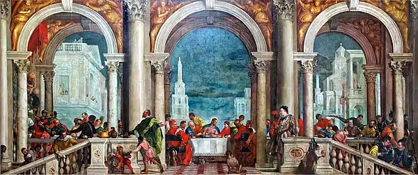 Paolo VeroneseThe Feast in the House of Levi, 555 × 1280 cm