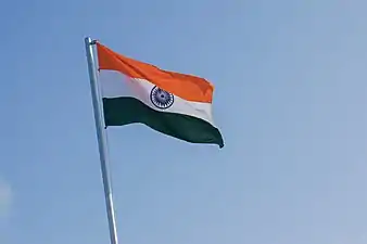 The Flag of India on Republic Day