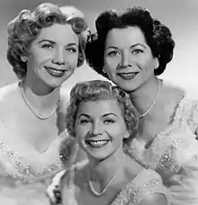 The Fontane SistersGeri (left), Marge (center), Bea (right)