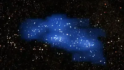 Visualization of the Hyperion proto-supercluster found within COSMOS seen by VIMOS.