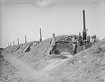 An Italian anti-aircraft battery in Albania.