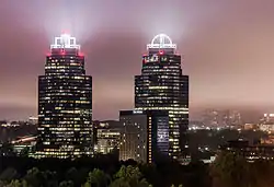 The Perimeter Center skyline as seen from Brookhaven