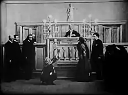 Courtroom scene