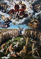 The Last Judgment, oil on panel, 123.8 cm (48.7 in) high