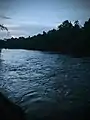 The river, photographed from Eraviperoor in Pathanamthitta District, Kerala.