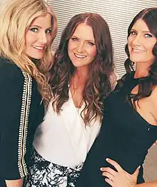 McClymont (middle), with her sisters Samantha and Mollie