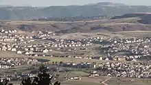 View of The Meadows neighborhood taken from Daniels Park