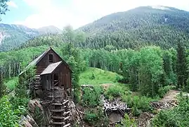 The Crystal Mill, among the Elk Mountains in 2016. Crystal, CO
