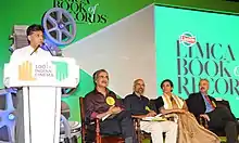 The Minister of State (Independent Charge) for Information & Broadcasting, Shri Manish Tewari delivering the key note address, at the launch of the Limca Book of Records 2013-Cinema Special, in New Delhi on April 10, 2013