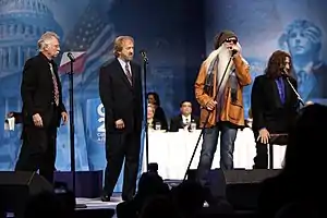 The Oak Ridge Boys in 2013(From left: Joe Bonsall, Duane Allen, William Lee Golden, and Richard Sterban)